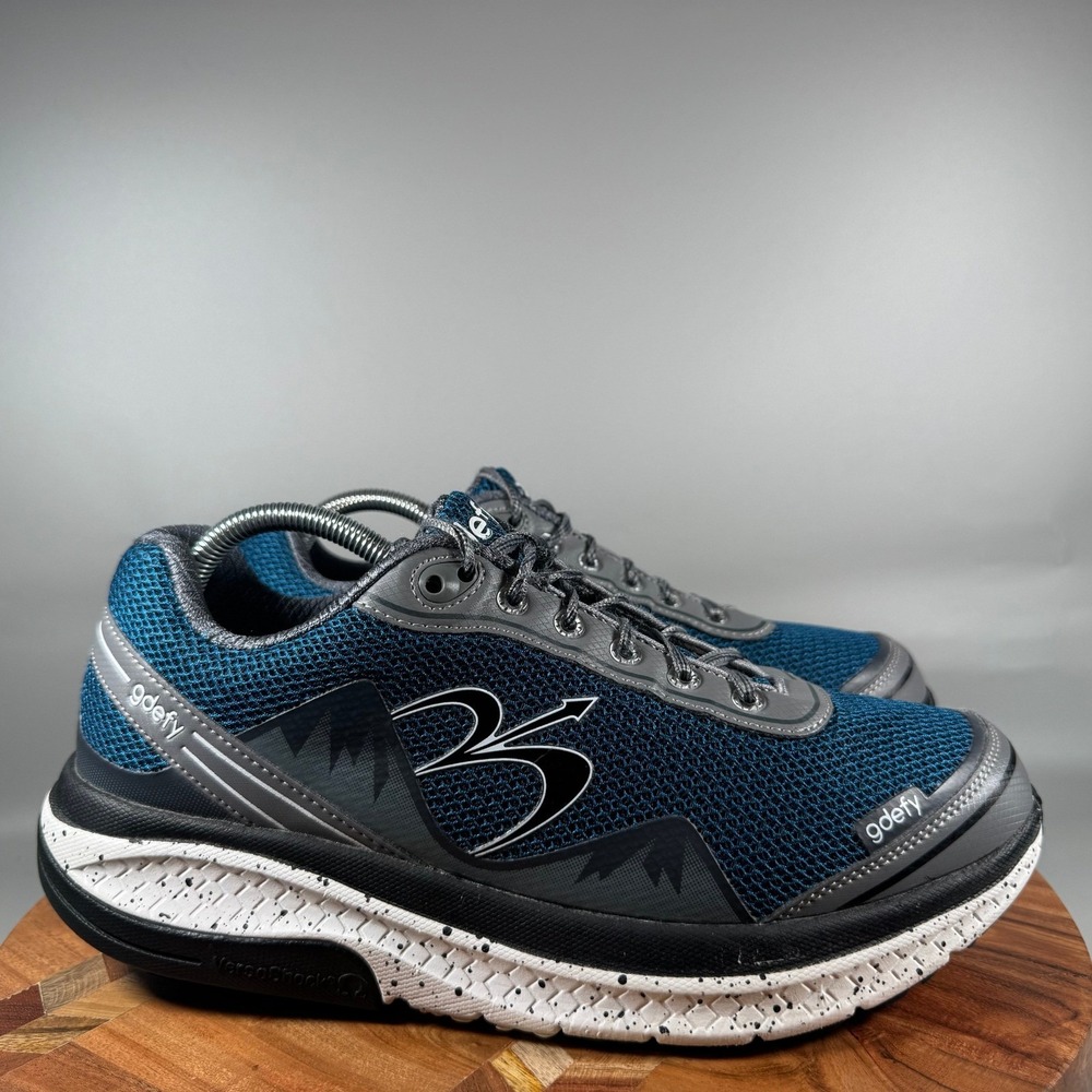 Gravity Defyer G-Defy Mighty Walk‎ Mens 10 Blue Gray Running Shoes TB9024MUG-M